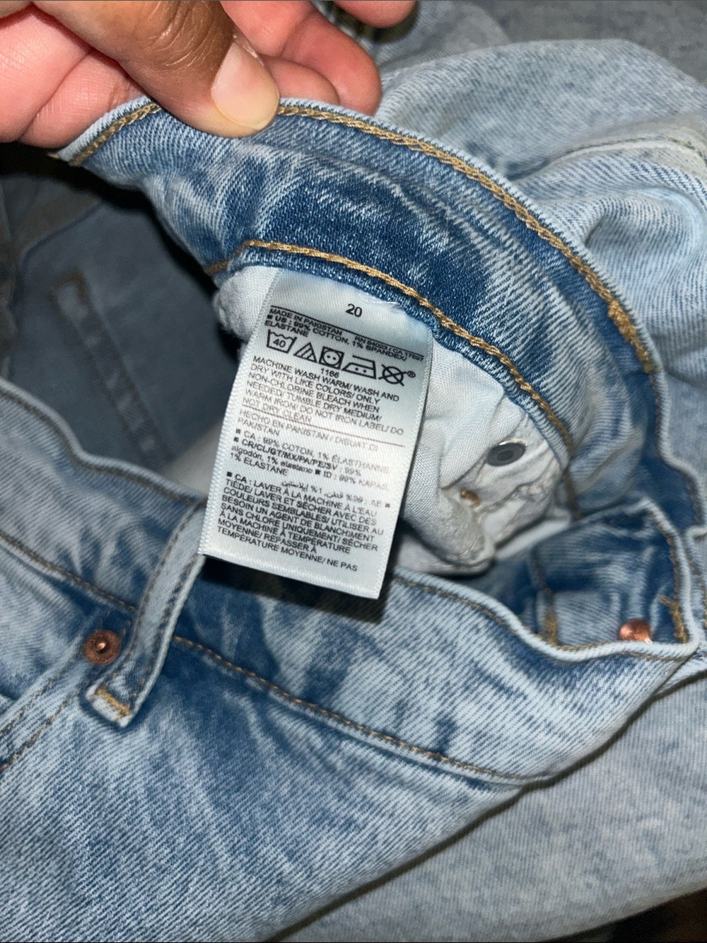 Old Navy Light Blue Straight-Leg High Waist Jeans sz 20 plus sz - Picture 8 of 12